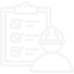 Icona rappresentativa di un tecnico e di una checklist compilata